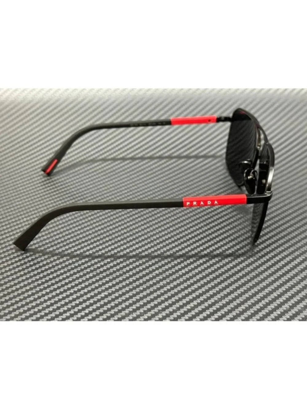 New Prada Linea Rossa Men Matte Black Sunglasses 60-14-145